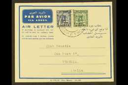 6910 TRIPOLITANIA 2mal On 4m Green And 10mal On 20m Blue, Sass 25, 29,  Used Together On Air Letter To Venice. Very Fine - Libya