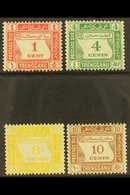 6997 TRENGGANU POSTAGE DUE 1937 Complete Set, SG D1/4, Never Hinged Mint. (4 Stamps) For More Images, Please Visit Http: - Other & Unclassified