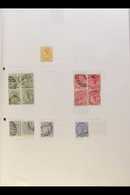 7005 1882-1971 COLLECTION On Leaves, Mint & Used, Inc 1882-84 ½d Orange-yellow Mint, 1885-90 Set Used, 1899-1901 ¼d Wmk  - Malta (...-1964)