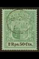 7048 1900-05 2r50 Green & Black/blue, SG 154, Fine Cds Used For More Images, Please Visit Http://www.sandafayre.com/item - Mauritius (...-1967)