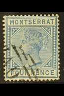 7076 1884-85 4d Blue, Perf 14, CA Wmk, SG 11, Fine Used For More Images, Please Visit Http://www.sandafayre.com/itemdeta - Montserrat