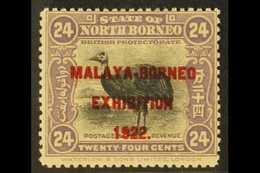 7312 1922 24c Reddish Lilac Malaya Borneo Exhibition, SG 272, Very Fine And Fresh Mint. For More Images, Please Visit Ht - North Borneo (...-1963)