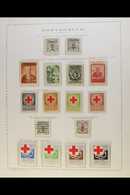 7438 CINDERELLAS - RED CROSS SETS 1938-1948 All Different Collection Of "Cruz Vermelha" Sets On Hingeless Printed Leaves - Other & Unclassified