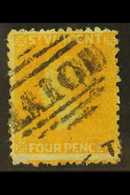 7552 1869 4d Yellow, No Wmk, Perf 11 To 12½, SG 12, Fine Used For More Images, Please Visit Http://www.sandafayre.com/it - St.Vincent (...-1979)