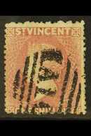 7560 1873 1s Lilac - Rose, Star Wmk Sideways, Perf 11 To 12 X 12½ To 15, SG 20, Very Fine Used For More Images, Please V - St.Vincent (...-1979)