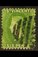 7569 1883-84 6d Bright Green, CA Wmk, Perf 12, SG 44, Fine Used For More Images, Please Visit Http://www.sandafayre.com/ - St.Vincent (...-1979)