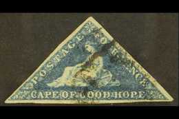 7716 CAPE OF GOOD HOPE 1863-64 4d Deep Blue, SG 19, Used With 3 Margins.  For More Images, Please Visit Http://www.sanda - Unclassified