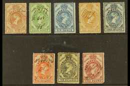 7722 GRIQUALAND REVENUES 1879 1d Brown, 4d Green, 6d Blue, 1s Brown, 3s Blue, 5s Orange, 10s Black And £1 Red, Barefoot  - Unclassified