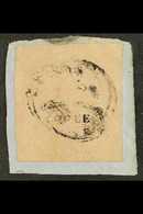 7726 NATAL 1857-61 3d Rose Embossed, SG 4, Fine Used Example With 3 Large Margins (just Touching At Top) On Piece With L - Unclassified