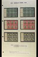 7817 BOOKLET PANES 1941 2s6d Exploded Booklet Cover, Interleaving And Panes Of Six, Plus Two Part Uncut Sheets Of 1d, SG - Unclassified