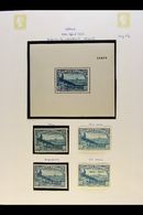 7933 1938 45c + 2p Dull Blue And Light Blue Defence Of Madrid Fund, SG 839, Both Shades, An Imperf Stamp, The Min Sheet  - Other & Unclassified