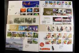 8412 2012 COMPLETE YEAR SET For All Commemorative Sets And Miniature Sheets (no "Post & Go") On Illustrated FDC's, Tied  - FDC