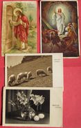Lot Of 4 Old Postcards, Sretan Uskrs, Easter Greetings - Frohliche Ostern - Pascua