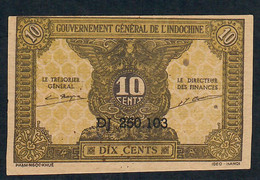 FRENCH INDOCHINA P89a 10 CENTS  1942 AU-UNC. - Indochina