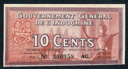 FRENCH INDOCHINA P85c  10 CENTS  1939 #AG      UNC. - Indochine