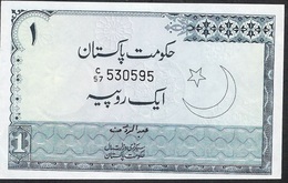 PAKISTAN P24Aa 1 RUPEE 1974 #C/57 Signature 11 UNC. 2 Usual P.h. !! - Pakistán