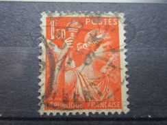 VEND BEAU TIMBRE DE FRANCE N° 435 , BARRE DANS LE " 1 " !!! - Used Stamps