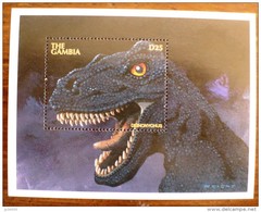 GAMBIE Prehistoire. Animaux Prehistoriques DEINONYCHUS (BF Emise En 1998)** MNH, Sans Charniere. - Prehistorics