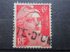 VEND BEAU TIMBRE DE FRANCE N° 721Aa , MECHES RELIEES !!! - Used Stamps