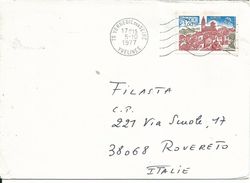 FRA086 - FRANCIA - LETTERA DA VERNEUIL A ROVERETO 5.10.1977 - N°1928 -CAT.GO UNIFICATO - Storia Postale