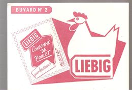 Buvard LIEBIG Buvard N°2 Consommé De Poulet Pour 4 Personnes - Suppen & Sossen