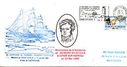 FRANCE. Enveloppe Commémorative De 1990. Bicentenaire De La Naissance De Dumont D'Urville. - Esploratori E Celebrità Polari