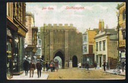 SOUTHAMPTON -Bar Gate  -  Voyagée 1907 -  Recto Verso-  Paypal Free - Southampton