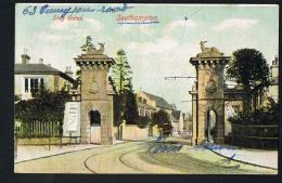 SOUTHAMPTON -Stag Gates -  Voyagée 1907-  Recto Verso-  Paypal Free - Southampton