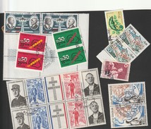 Lot De Timbres Oblitérés 60 Timbres Ou Bloc Premier Choix Quelques Points De Rouille, Bon Lot - Usati