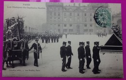 Cpa Pompiers De Paris Obsèques Capitaine Casties Carte Postale Incendie Rue De Bercy Pompier 75 Rare (2) - Brandweer