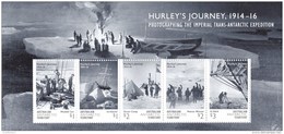 Australian Antarctic 2016 Hurley's Journey 1914-16 Minisheet MNH - Neufs