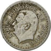 Monnaie, Monaco, Louis II, Franc, 1943, TTB, Aluminium, KM:120, Gadoury:MC131 - 1922-1949 Luigi II