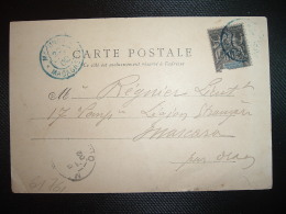 CP TP 10 OBL. BLEUE 22 FEVR 02 MAJUNGA MADAGASCAR à REGNIER Lieutenant 17e Cie LEGION ETRANGERE - Storia Postale