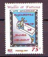 Wallis Et Futuna - 2001 Campaign Against Alcoholism 1v Mi 791 - Neufs
