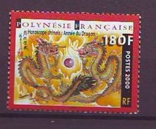 French Polynesia - 2000 Chinese New Year - Year Of The Dragon 1v. **  Yt 612, Mi 813, Sn 772, Sg 875 - Neufs