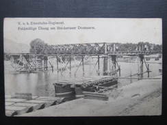 AK KORNEUBURG STOCKERAU Stockereauer Donauarm Eisenbahnregiment Ca.1915 // D*28727 - Korneuburg