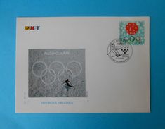 WINTER OLYMPIC GAMES NAGANO 1998. ( Japan ) - Croatian FDC * Jeux Olympiques Olympia Olympiad Olympiade Olimpici - Winter 1998: Nagano