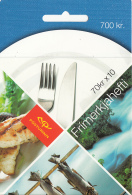 Iceland 2005 Booklet Of 10 Scott #1050a 70k Fish, Fork, Knife Cuisine EUROPA - Carnets