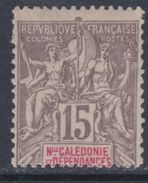 Nlle Calédonie N° 61 X Type Groupe : 15 C. Gris,  Trace De Charnière Sinon TB - Neufs