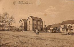 Haut-Fays - Les écoles Et La Place, Enfants - Circulé 1927 Timbre Décollé - Albert - Edit. Stral, Haut-Fays - Daverdisse