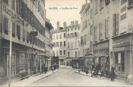 CPA Macon La Rue Du Pont - Macon