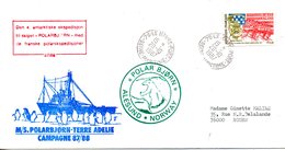 FRANCE. Enveloppe Commémorative De 1987. Polarbjorn En Terre Adélie. - Polar Ships & Icebreakers