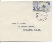 ANTARCTIQUE AUSTRALIEN - 1957 - ENVELOPPE De ELWOOD => BENTLEIGH - Storia Postale