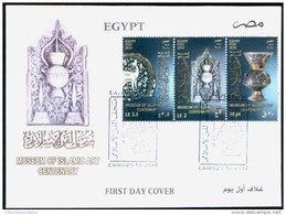EGYPT 2010 FDC / FIRST DAY COVER MUSEUM OF ISLAMIC ART CENTENARY - Brieven En Documenten