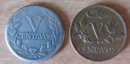 Colombie - 2 Monnaies 5 V Centavos 1949 B Et 1954 B - Cupronickel Et Bronze - TTB - Colombia