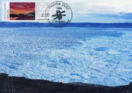 GREENLAND GROENLAND (2017) - Carte Maximum Card ATM - Glacier, Glaciar, Gletscher, Icefjord - NORDIA 2017 - Machine Stamps