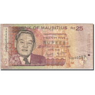 Billet, Mauritius, 25 Rupees, 1999, 2003, KM:49b, TB - Mauricio