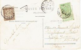 CP Illustrée De BRUXELLES (Belgique) Vers GOLF JUAN Taxée 10c - 1907 - 1859-1959 Briefe & Dokumente