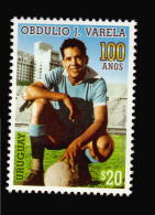 URUGUAY 2017 NEW ISSUE OBDULIO VARELA SOCCER FOOTBALL CAPTAIN CHAMPION IN 1950 BRAZIL WORLD CUP - 1950 – Brasil