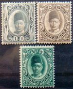 ZANZIBAR 1908 1c,25c,50c Sultan Hamoud MLH - Zanzibar (...-1963)